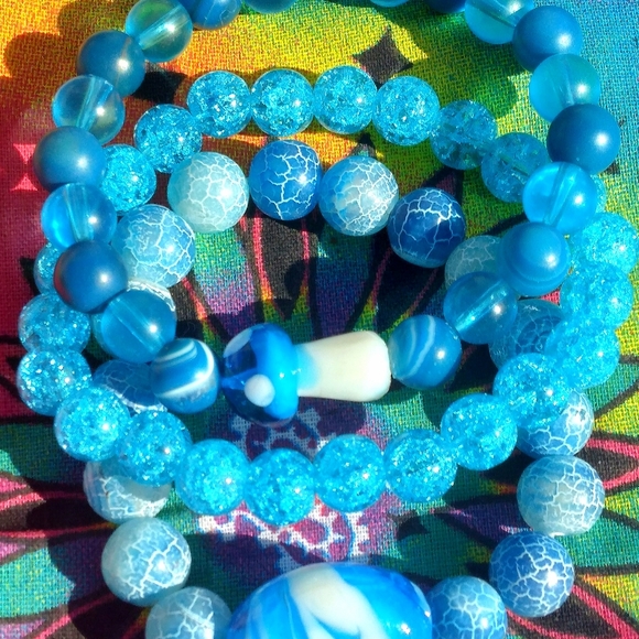 Blue Trio Bracelets Set - Picture 11 of 11
